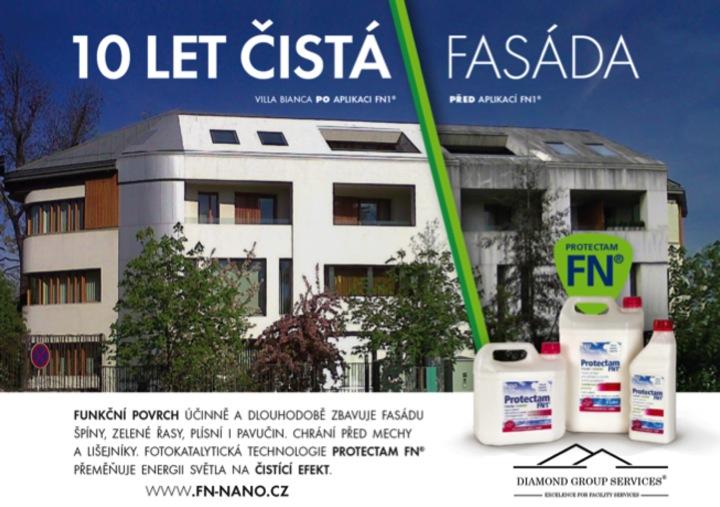 Čištění a samočistící impregnace a ochrana fasád a povrchů